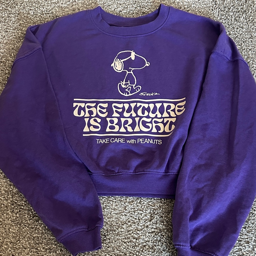 Purple Peanuts Kids Sweatshirt